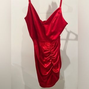 Honey and Rosie Red Mini Homecoming Dress